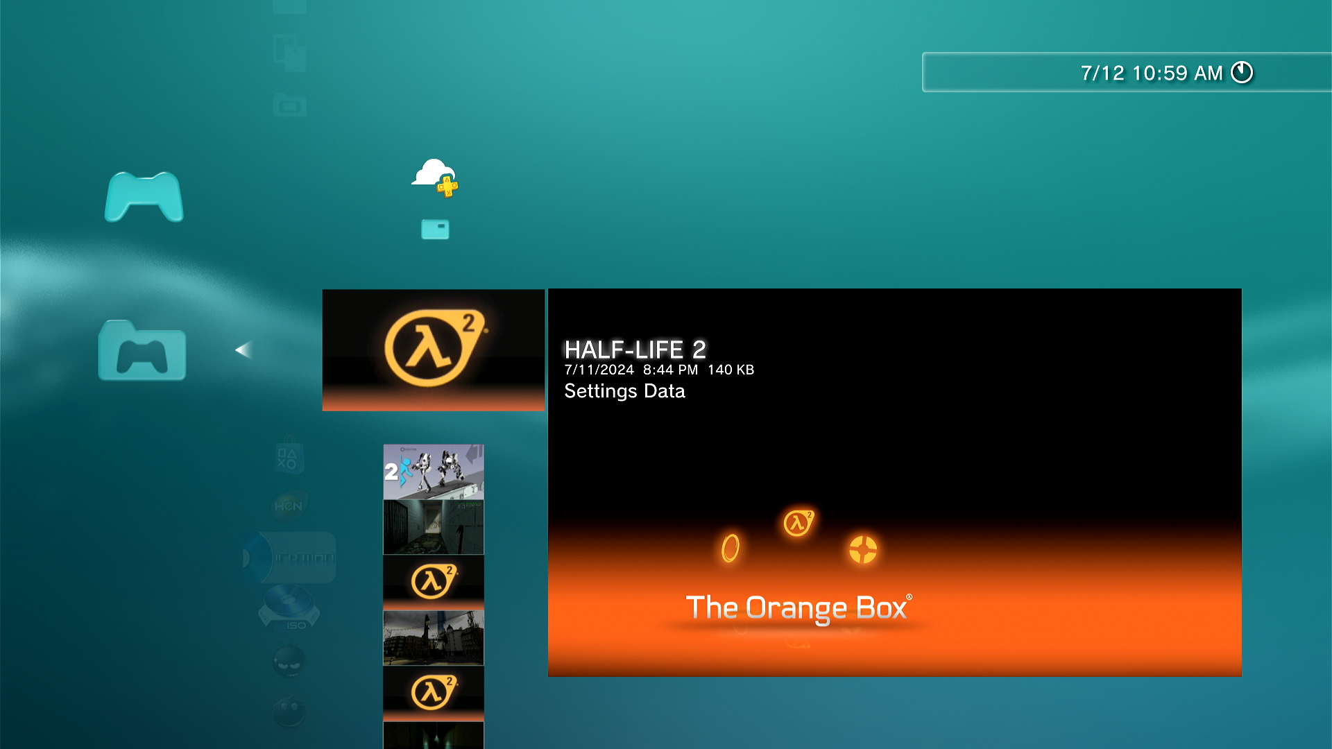 Screenshot of HL2's SETTINGS file.