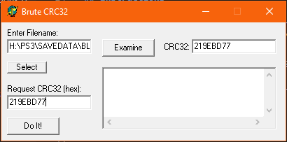 Screenshot of BruteCRC32